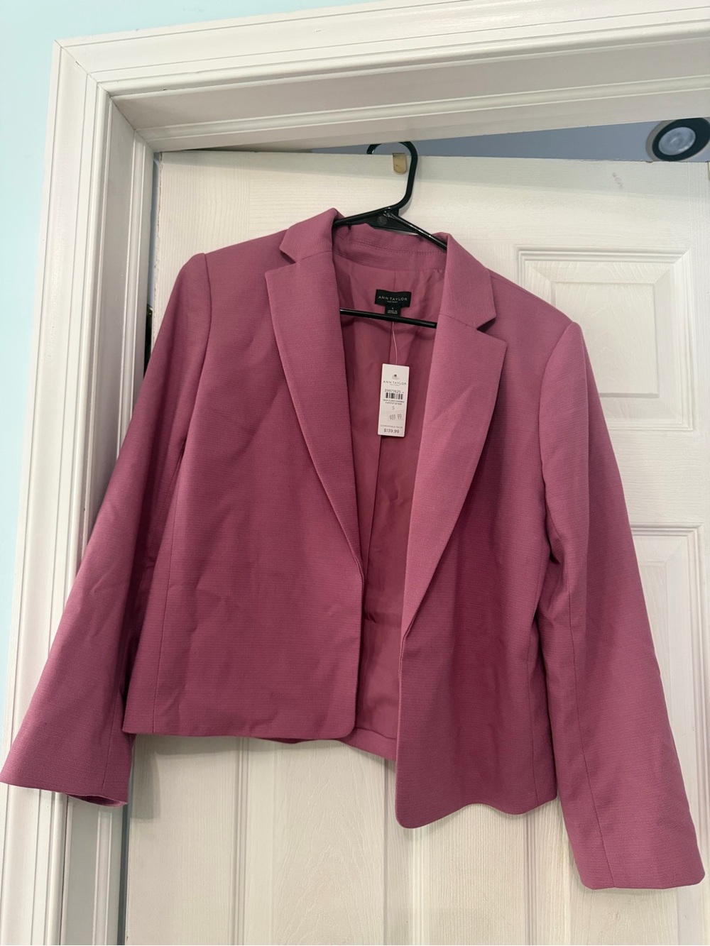 Ann Taylor Factory Mauve Cropped Blazer